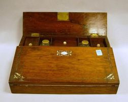 Mother-of-Pearl Inlaid Lap Desk. 